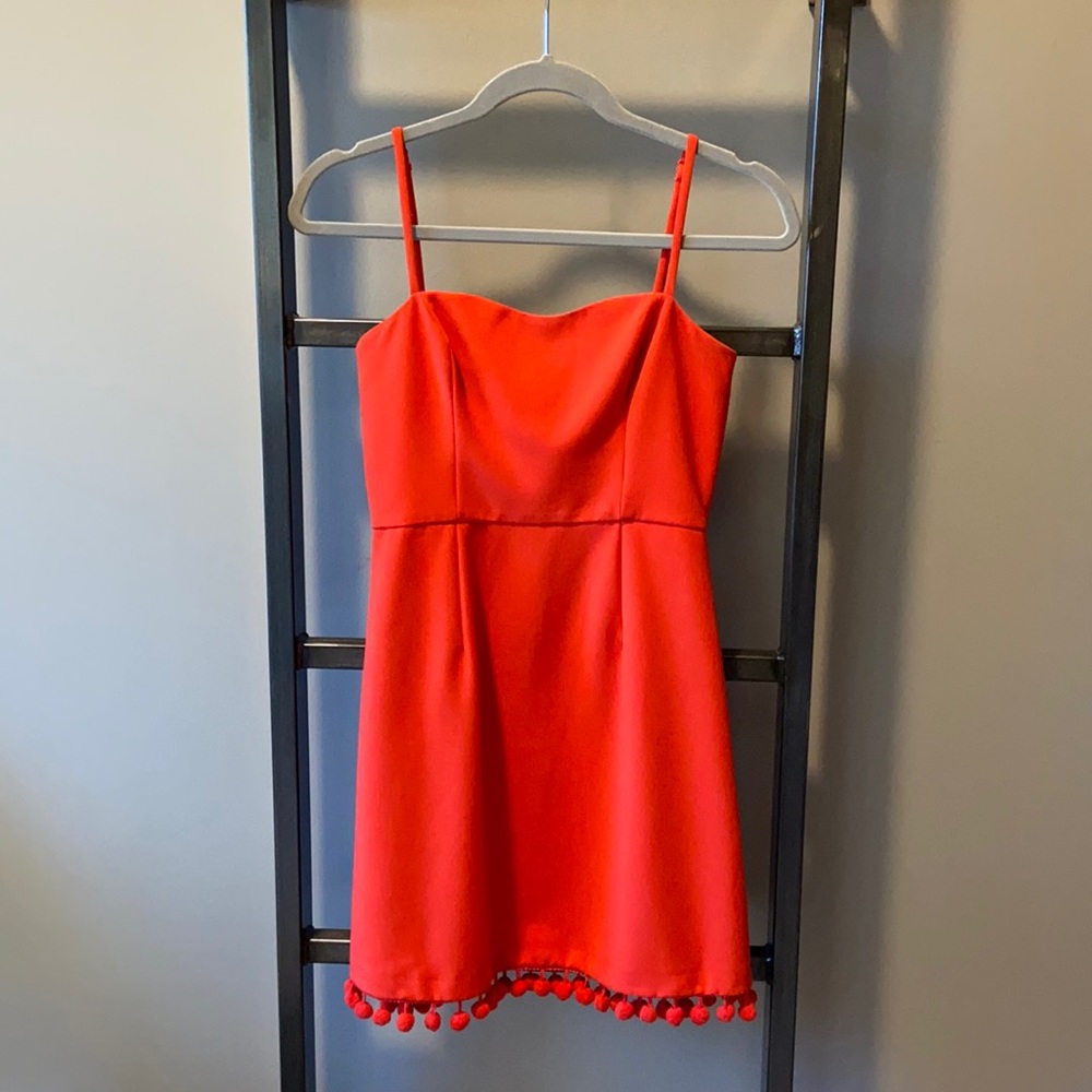 French Connection Whispers red mini dress size 2